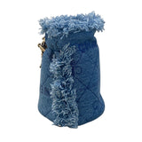 シャネル CHANEL ミニチェーンバケットバック AP2603 ブルー デニム レディース ショルダーバッグ