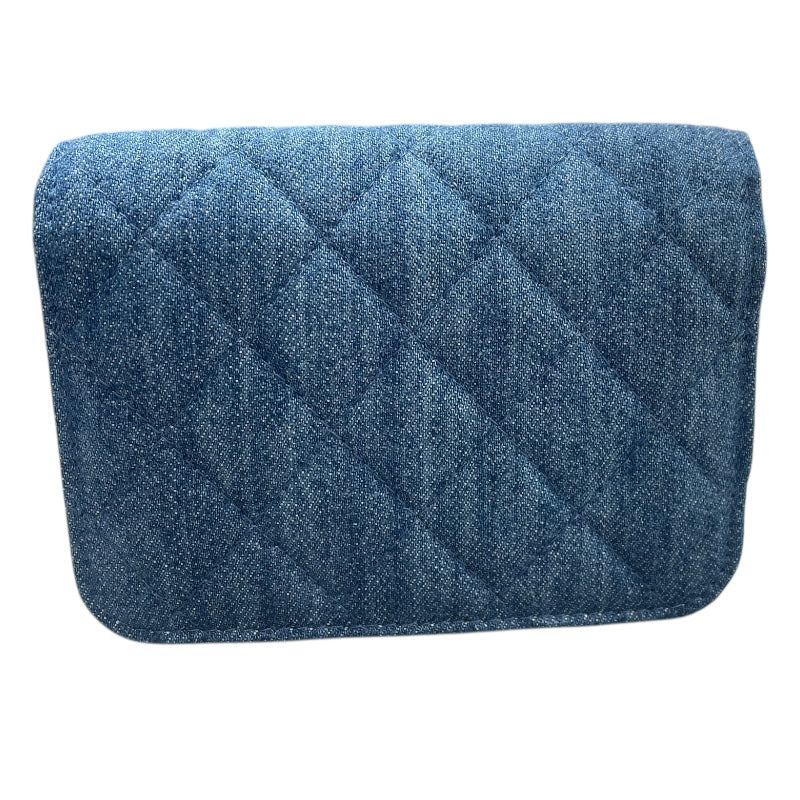 シャネル CHANEL マトラッセミニチェーンウォレット AP1628 デニム ゴールド金具 デニム レディース ウォレットチェーン