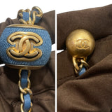 シャネル CHANEL マトラッセミニチェーンウォレット AP1628 デニム ゴールド金具 デニム レディース ウォレットチェーン