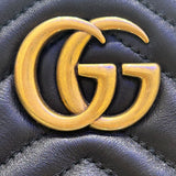 グッチ GUCCI GGマーモント　ウエストバッグBGM 476434 ブラック レザー ウエストバッグ