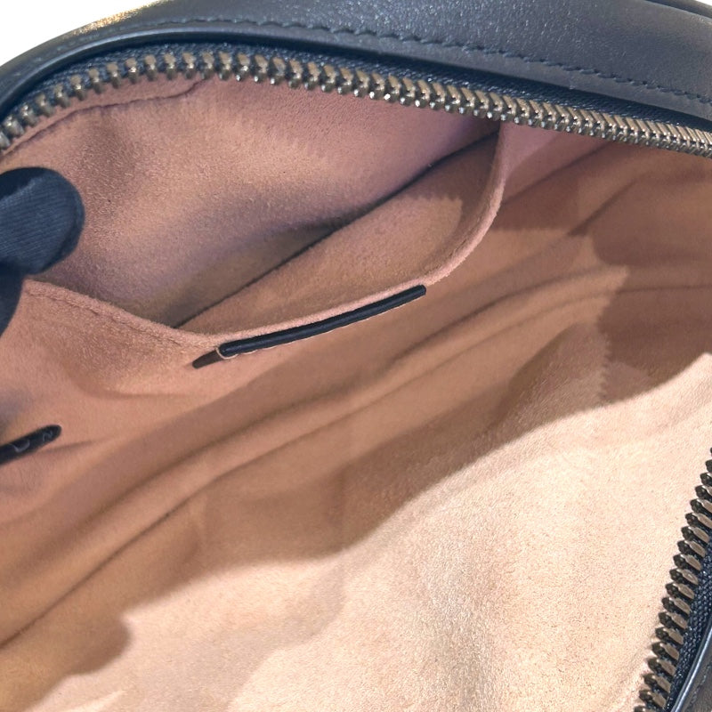 グッチ GUCCI GGマーモント ウエストバッグBGM 476434 ブラック レザー