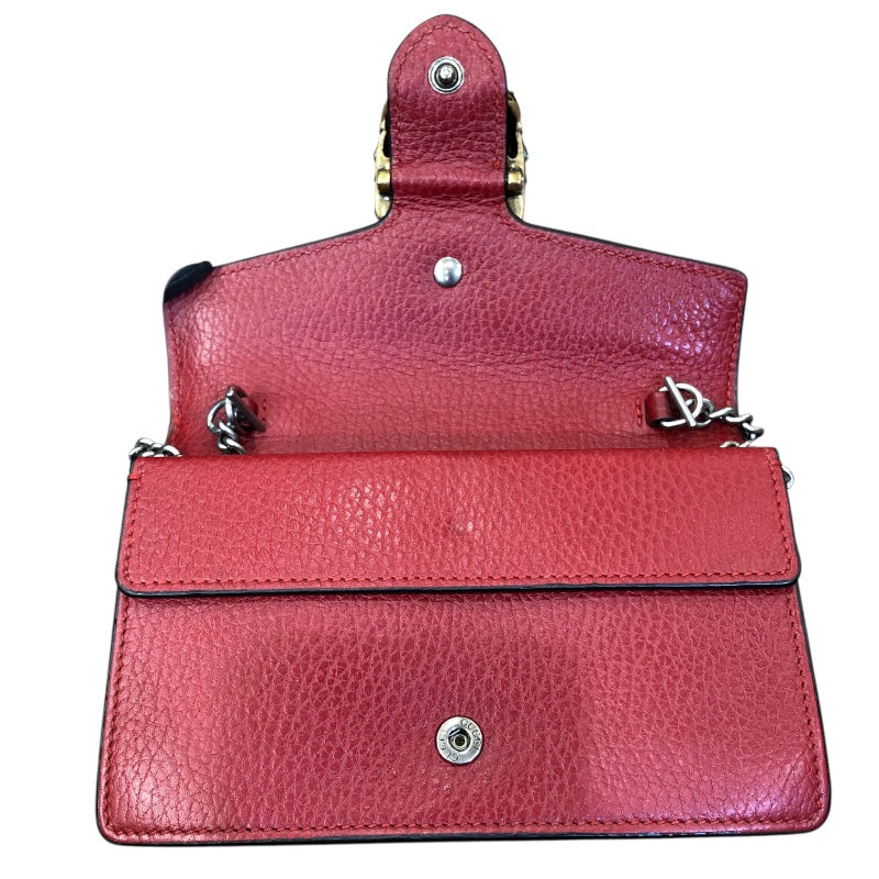 グッチ GUCCI ディオニュリスミニバッグ 476432 レット/ゴールド金具 レザー レディース ショルダーバッグ