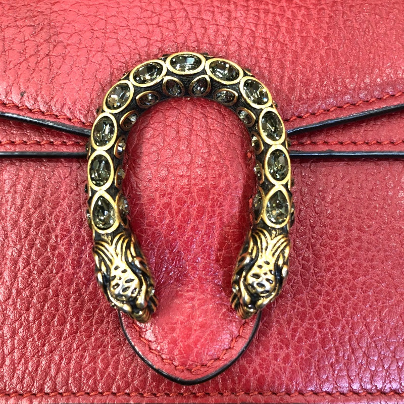 グッチ GUCCI ディオニュリスミニバッグ 476432 レット/ゴールド金具 レザー レディース ショルダーバッグ