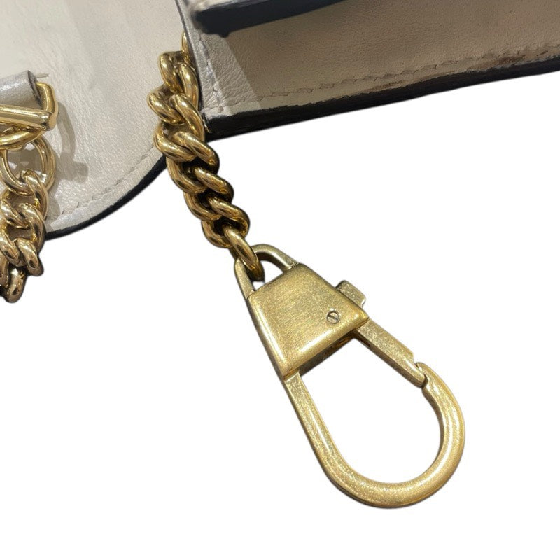 グッチ GUCCI シルヴィスーパーミニバッグ 494646 アイボリー レザー レディース ショルダーバッグ