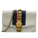 グッチ GUCCI シルヴィスーパーミニバッグ 494646 アイボリー レザー レディース ショルダーバッグ