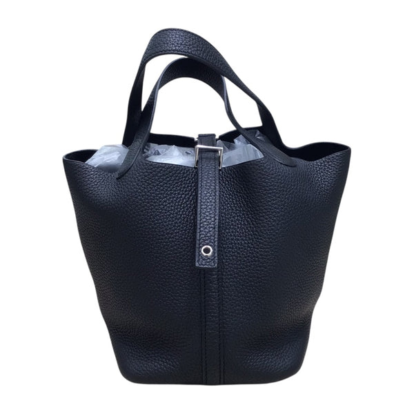 エルメス HERMES ピコタンロックPM C刻印 ブラック トリヨン　SV金具 ハンドバッグ