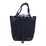 エルメス HERMES ピコタンロックPM C刻印 ブラック トリヨン　SV金具 ハンドバッグ