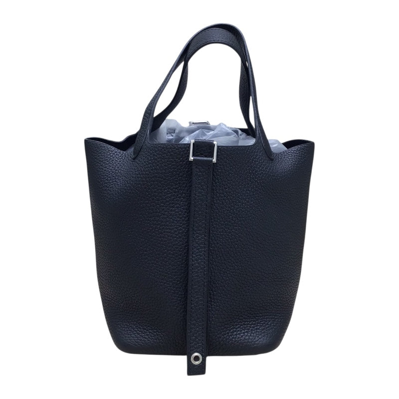エルメス HERMES ピコタンロックPM C刻印 ブラック トリヨン　SV金具 ハンドバッグ