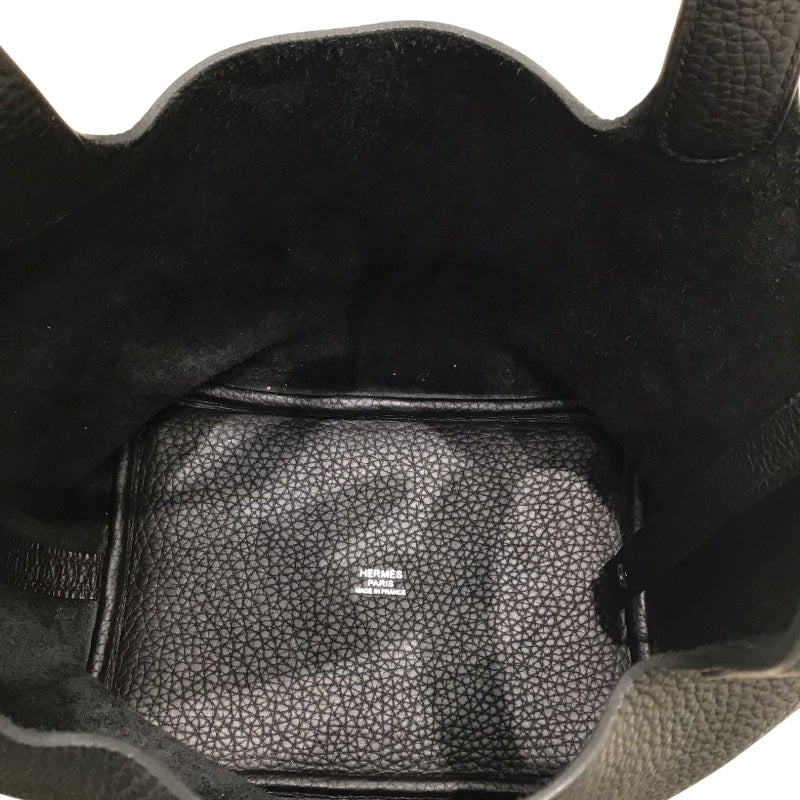 エルメス HERMES ピコタンロックPM C刻印 ブラック トリヨン　SV金具 ハンドバッグ