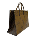 ルイ・ヴィトン LOUIS VUITTON オンザゴーGM M44576 モノグラム ジャイアント・リバース レディース トートバッグ ショルダーバッグ