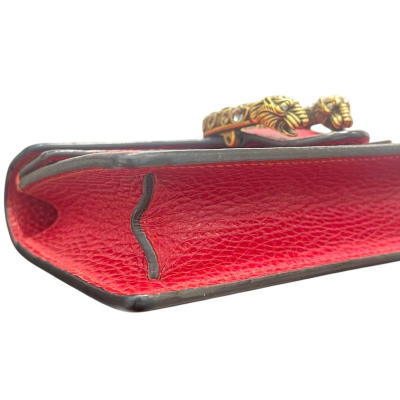 グッチ GUCCI ディオニュソス　ミニバッグ レッド レザー レディース ショルダーバッグ