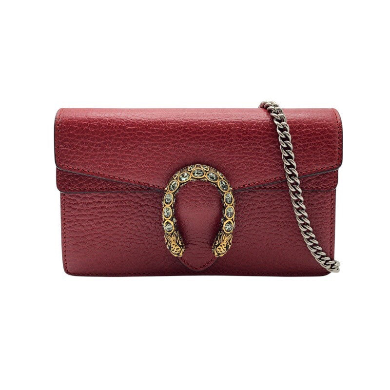 グッチ GUCCI ディオニュソス ミニバッグ 476432 レッド レザー レディース ショルダーバッグ