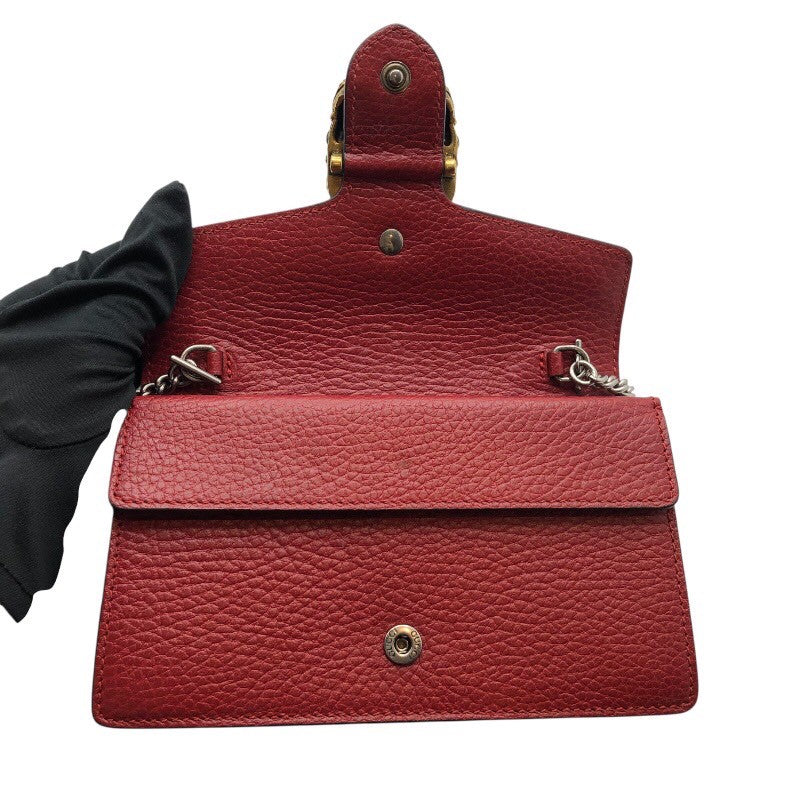 グッチ GUCCI ディオニュソス ミニバッグ 476432 レッド レザー レディース ショルダーバッグ