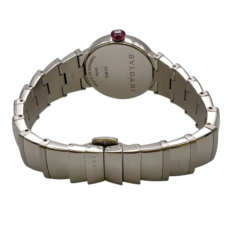 ブルガリ BVLGARI ルチェア LU28S ブラック SS レディース 腕時計