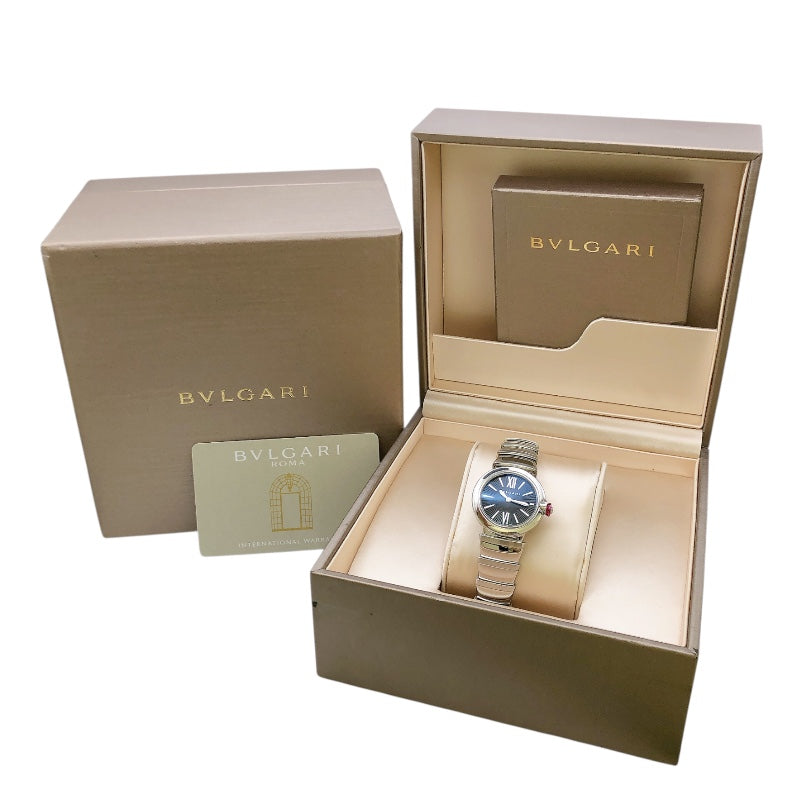 ブルガリ BVLGARI ルチェア LU28S ブラック SS レディース 腕時計