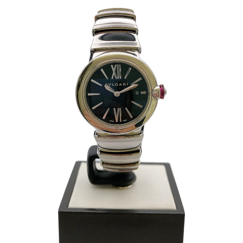 ブルガリ BVLGARI ルチェア LU28S ブラック SS レディース 腕時計