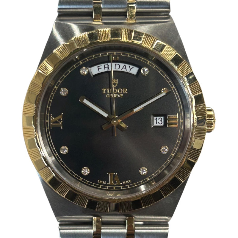 チューダー/チュードル TUDOR ロイヤル 28603 ブラック K18/SS メンズ 腕時計
