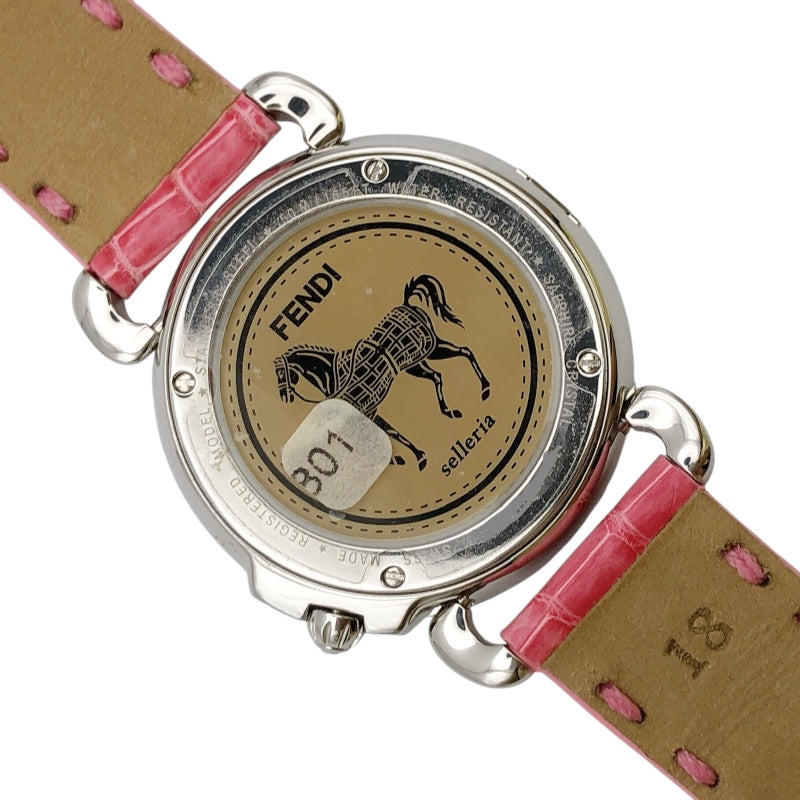 フェンディ FENDI セレリア 8100M ホワイト ステンレススチール SS レディース 腕時計