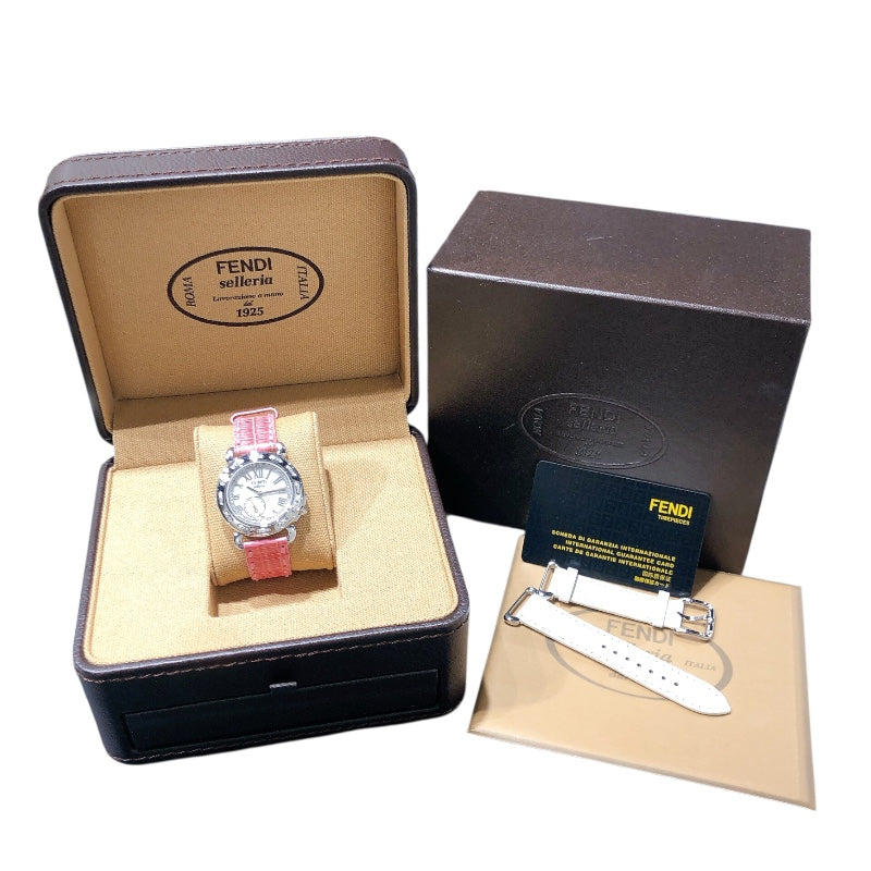 フェンディ FENDI セレリア 8100M ホワイト ステンレススチール SS レディース 腕時計