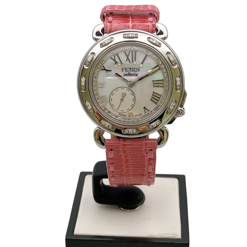 フェンディ FENDI セレリア 8100M ホワイト ステンレススチール SS レディース 腕時計