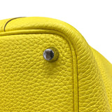 エルメス HERMES ピコタンロックPM Z刻印 ライム シルバー金具 トリヨン レディース ハンドバッグ