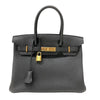 エルメス HERMES バーキン30 Z刻 ブラック ゴールド金具 トゴ レディース ハンドバッグ