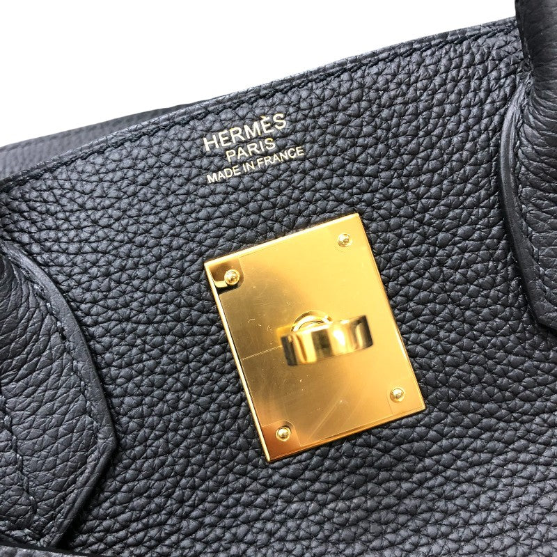 エルメス HERMES バーキン30 Z刻 ブラック ゴールド金具 トゴ レディース ハンドバッグ