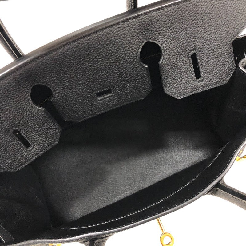 エルメス HERMES バーキン30 Z刻 ブラック ゴールド金具 トゴ レディース ハンドバッグ