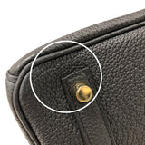 エルメス HERMES バーキン30 Z刻 ブラック ゴールド金具 トゴ レディース ハンドバッグ