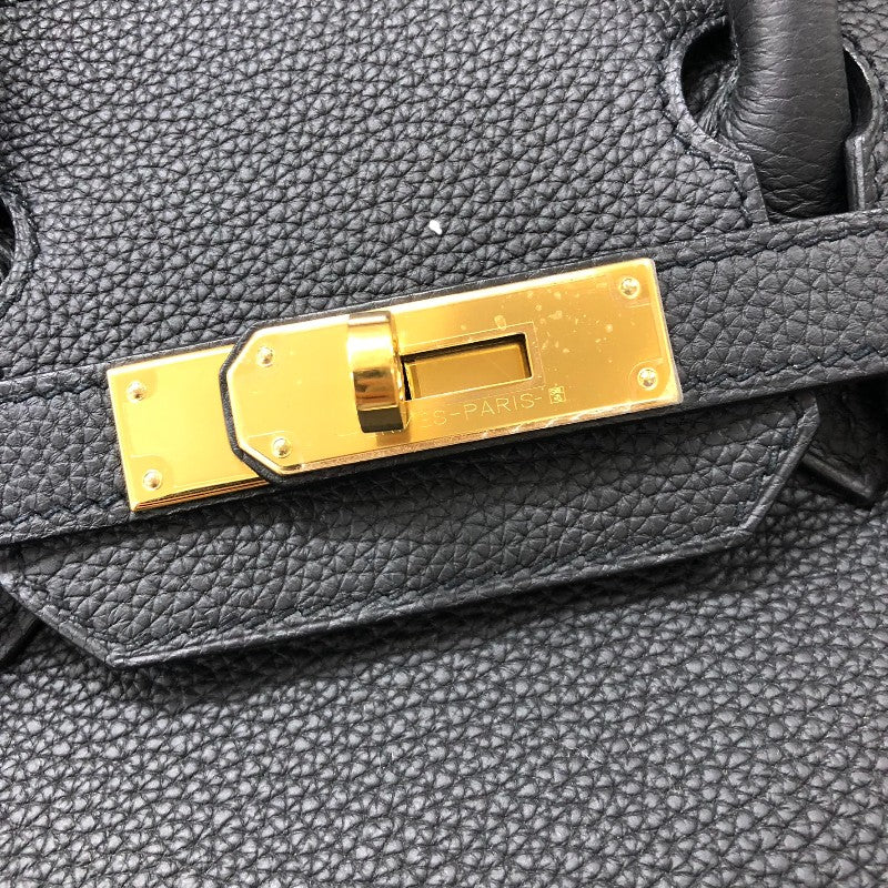 エルメス HERMES バーキン30 Z刻 ブラック ゴールド金具 トゴ レディース ハンドバッグ
