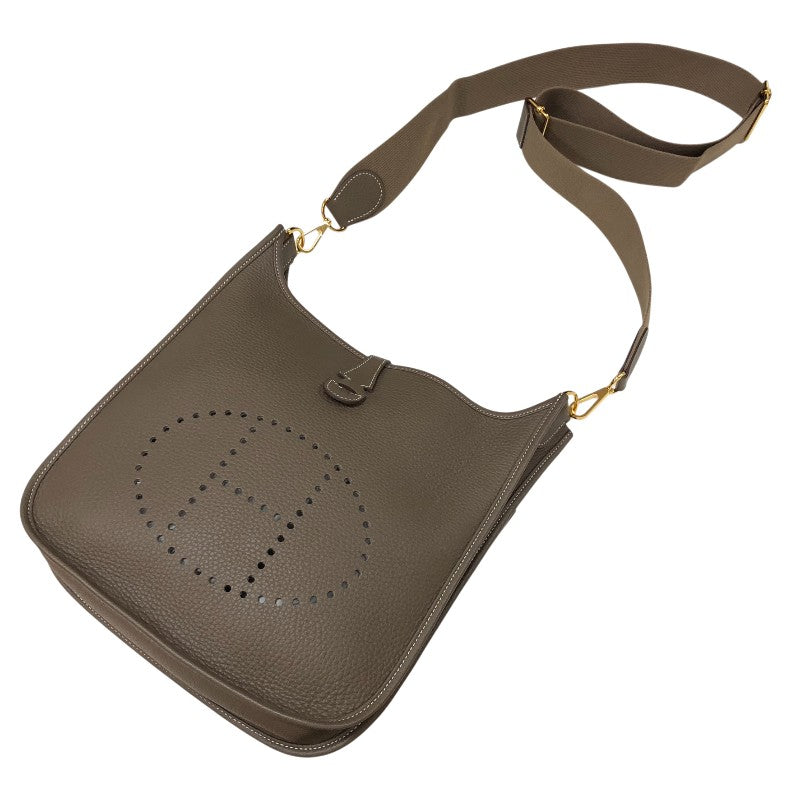 エルメス HERMES エヴリン3PM B刻 エトゥープ ゴールド金具 トリヨンクレマンス レディース ショルダーバッグ