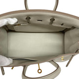 エルメス HERMES バーキン25 B刻 ベトン ゴールド金具 トゴ レディース ハンドバッグ