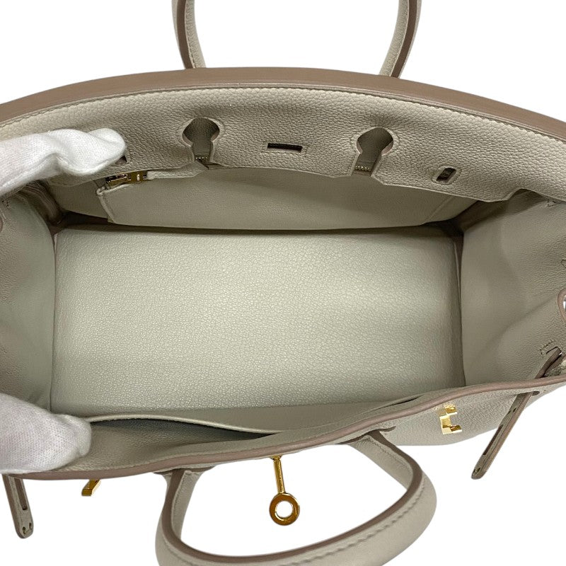 エルメス HERMES バーキン25 B刻 ベトン ゴールド金具 トゴ レディース ハンドバッグ