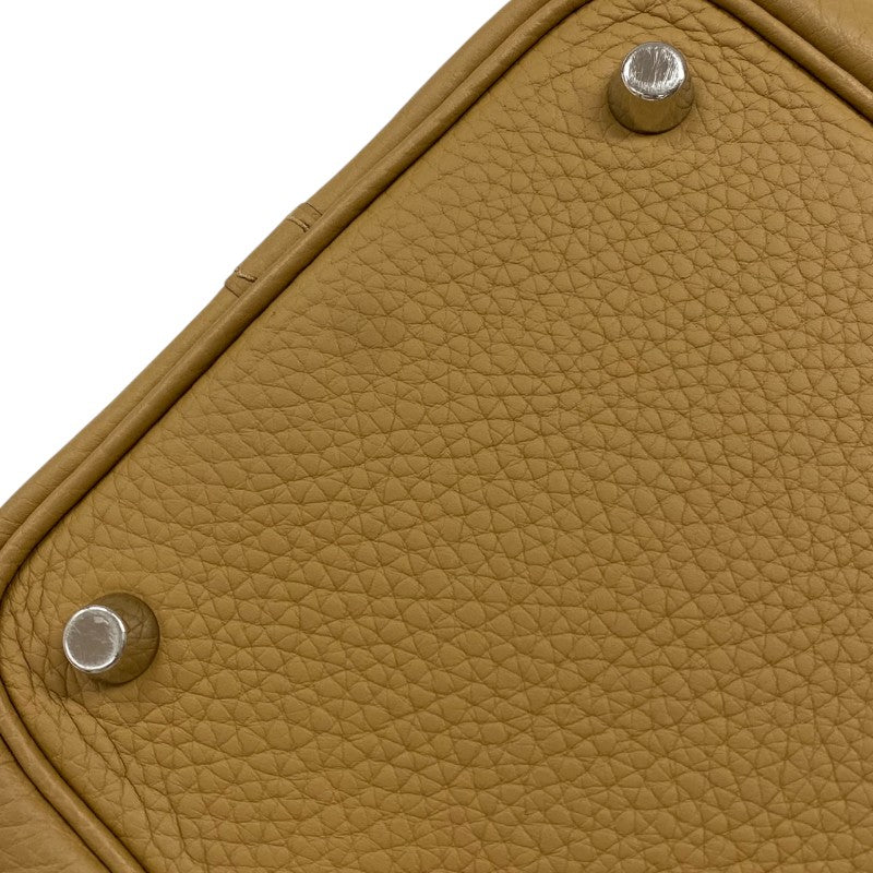 エルメス HERMES ピコタンロックPM B刻 ビスキュイ シルバー金具 トリヨンクレマンス レディース ハンドバッグ