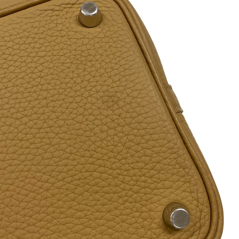 エルメス HERMES ピコタンロックPM B刻 ビスキュイ シルバー金具 トリヨンクレマンス レディース ハンドバッグ