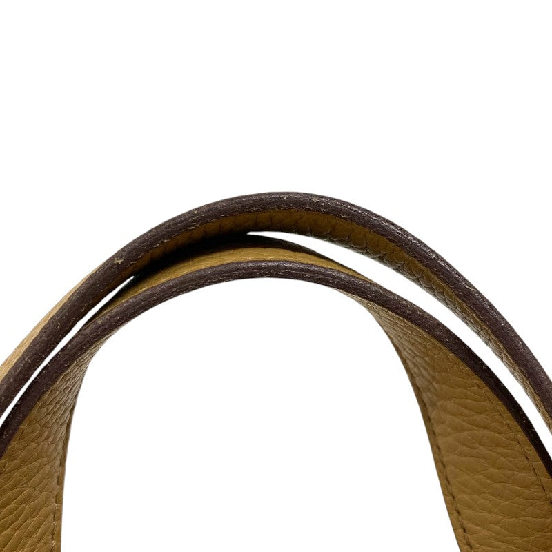 エルメス HERMES ピコタンロックPM B刻 ビスキュイ シルバー金具 トリヨンクレマンス レディース ハンドバッグ