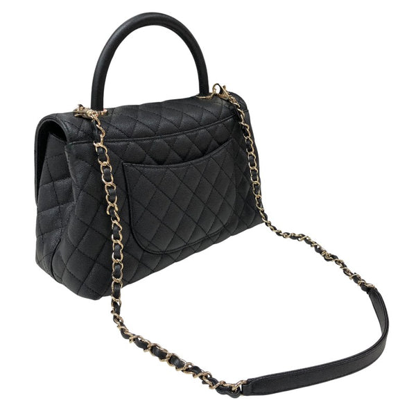 シャネル CHANEL ココハンドル29 A92991 ブラック ゴールド金具 キャビアスキン レディース ハンドバッグ