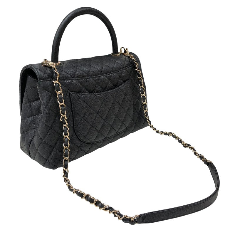シャネル CHANEL ココハンドル29 A92991 ブラック ゴールド金具 キャビアスキン レディース ハンドバッグ