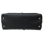 シャネル CHANEL ココハンドル29 A92991 ブラック ゴールド金具 キャビアスキン レディース ハンドバッグ