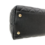 シャネル CHANEL ココハンドル29 A92991 ブラック ゴールド金具 キャビアスキン レディース ハンドバッグ