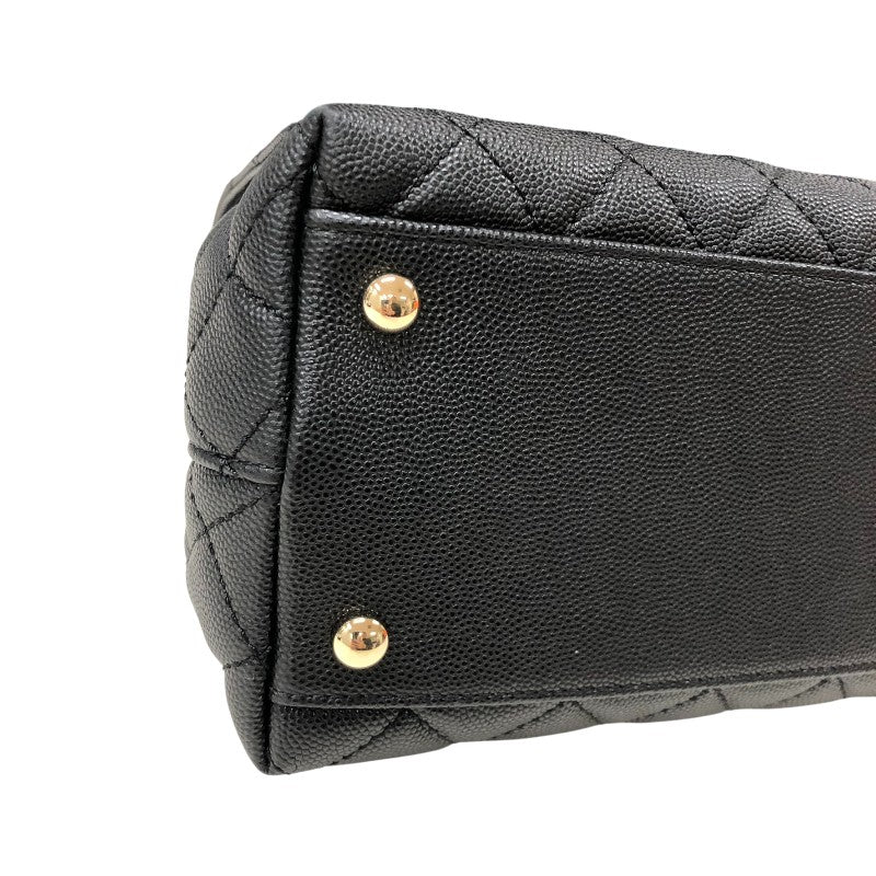 シャネル CHANEL ココハンドル29 A92991 ブラック ゴールド金具 キャビアスキン レディース ハンドバッグ