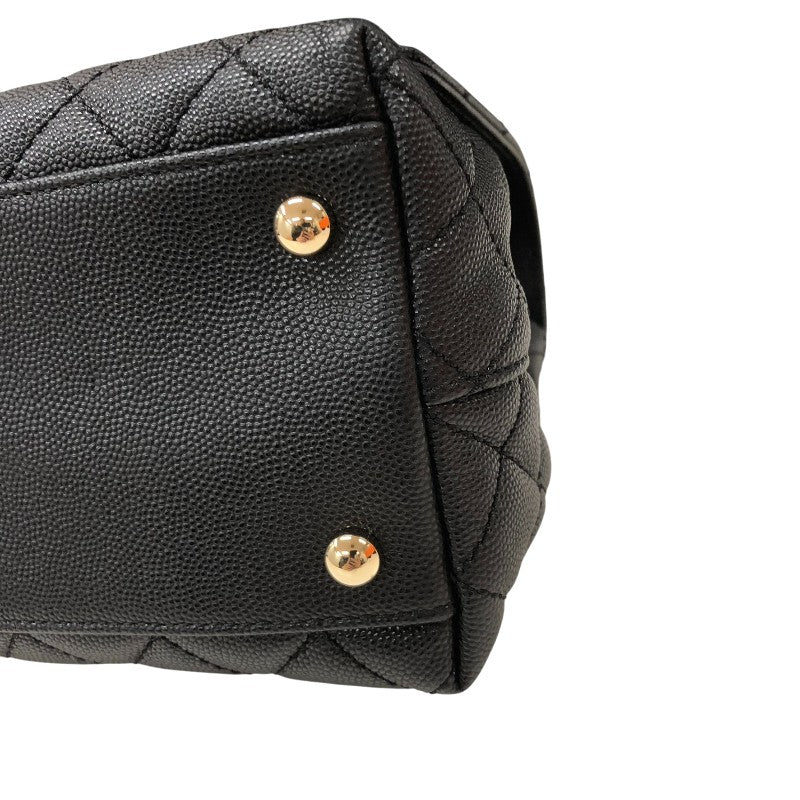 シャネル CHANEL ココハンドル29 A92991 ブラック ゴールド金具 キャビアスキン レディース ハンドバッグ