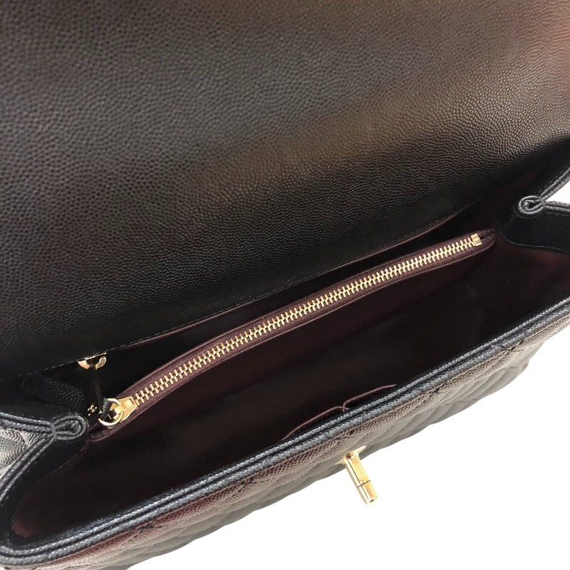 シャネル CHANEL ココハンドル29 A92991 ブラック ゴールド金具 キャビアスキン レディース ハンドバッグ