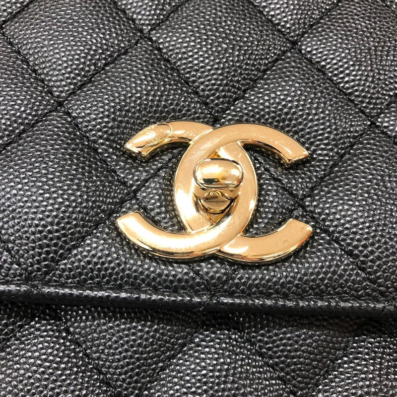 シャネル CHANEL ココハンドル29 A92991 ブラック ゴールド金具 キャビアスキン レディース ハンドバッグ