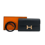 エルメス HERMES コンスタンストゥーゴー W刻 ブラック ピンクゴールド金具 エプソン レディース ショルダーバッグ クラッチバッグ