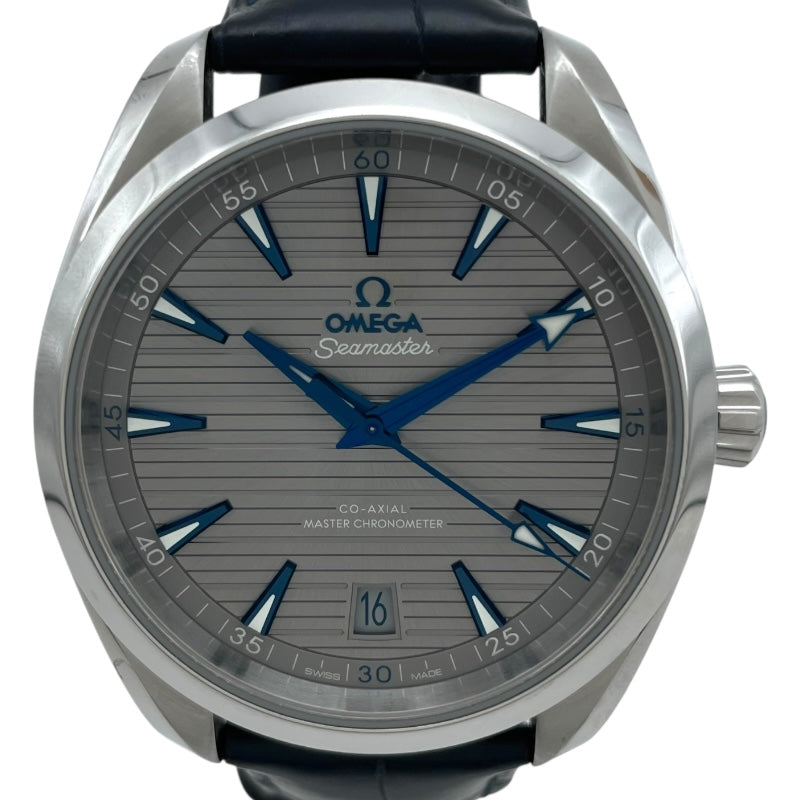 オメガ OMEGA シーマスター アクアテラ 150M コーアクシャル マスタークロノメーター 220.13.41.21.06.001 グレー SS 自動巻き メンズ 腕時計