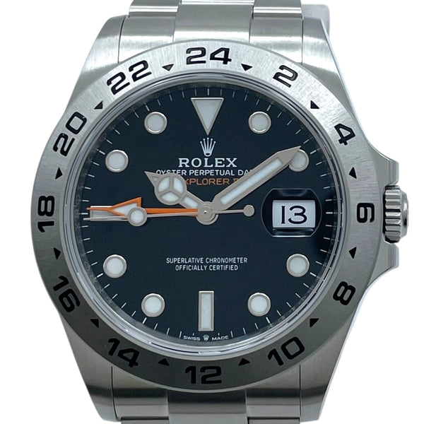 ロレックス ROLEX エクスプローラー2 226570 ブラック ステンレス 自動巻き メンズ 腕時計