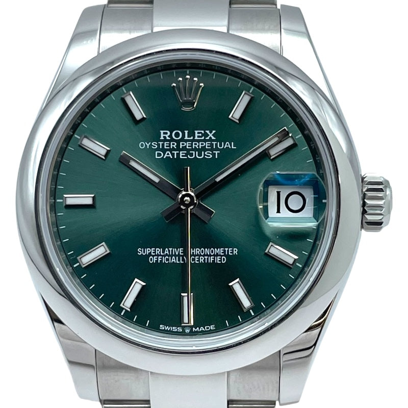 ロレックス ROLEX デイトジャスト31 ミントグリーン 278240 ミントグリーン SS 自動巻き ユニセックス 腕時計
