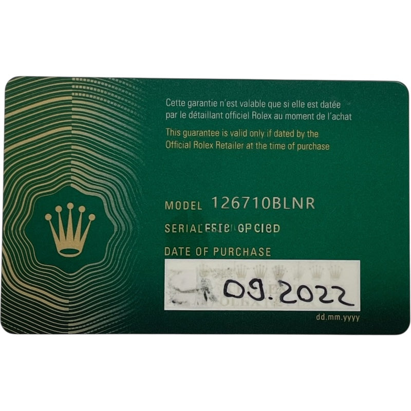 ロレックス ROLEX GMTマスター2 126710BLNR ブラック ステンレス 自動巻き メンズ 腕時計