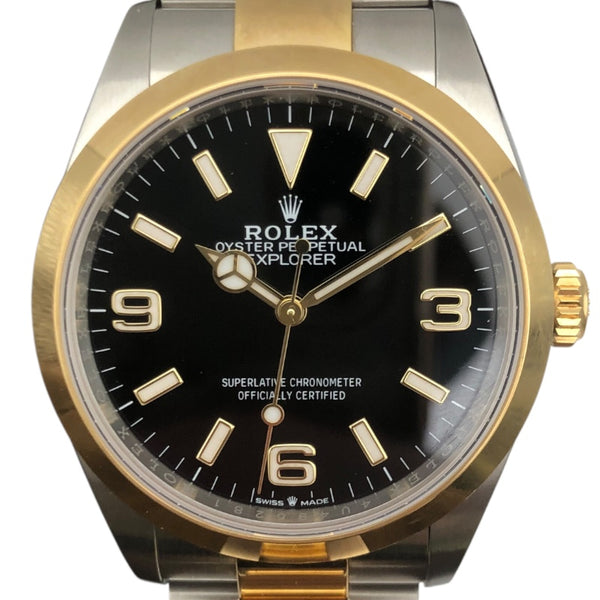 ロレックス ROLEX エクスプローラー1 124273 ブラック K18ゴールド